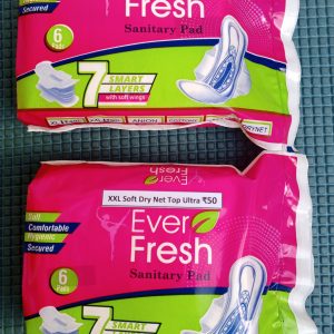 Ever Fresh XXL / 330MM Soft Dry Net Top Ultra Thin Sanitary Pads | 160ML+ Absorbent | Heavy Flow | Odour & Wetness Locks | 36 Pads | With Wings & Disposable Wrapper