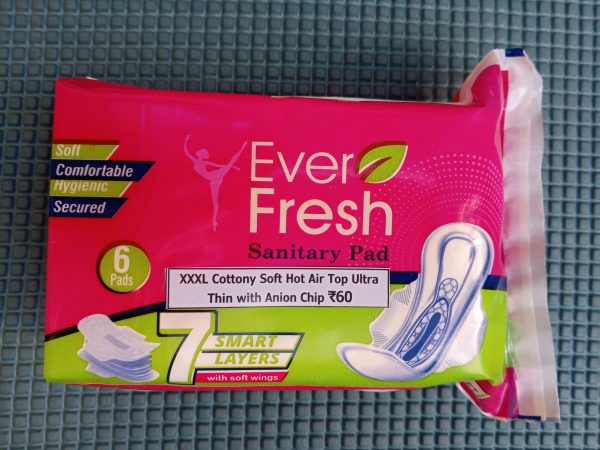 Ever Fresh XXXL / 360MM Cottony Soft Hot Air Top Ultra Thin with Anion Chip Sanitary Pads | 180ML Absorbent | Heavy Flow | Odour & Wetness Locks | 36 Pads | With Wings & Disposable Wrapper - Image 2